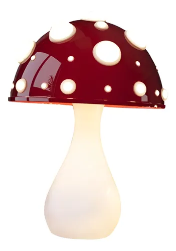 Abajur De Mesa Cogumelo Design Exclusivo Pequeno Abajur De